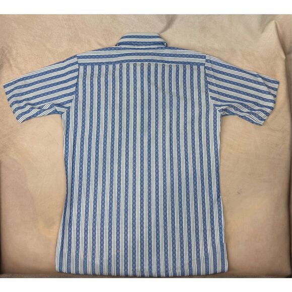 Vintage Sears Kings Road 1970s Button Up Shirt Dagger Collar Size Medium - Picture 2 of 10
